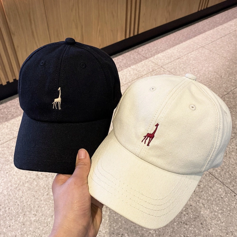 Wholesale American Retro Giraffe Embroidered Baseball Cap