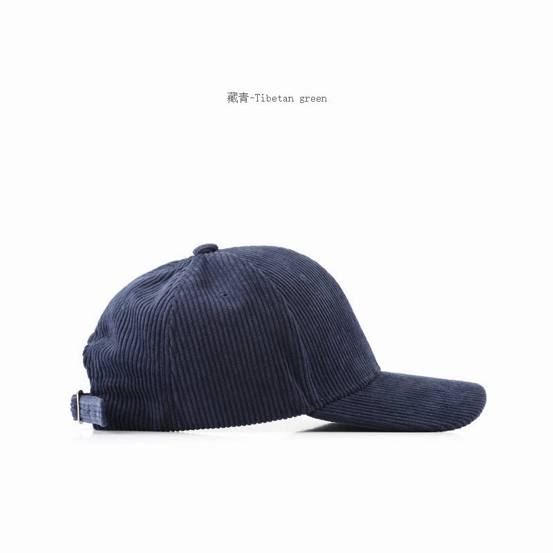 Wholesale Autumn and Winter Corduroy Solid Color Curved Brim Baseball Cap