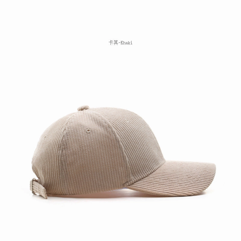 Wholesale Autumn and Winter Corduroy Solid Color Curved Brim Baseball Cap