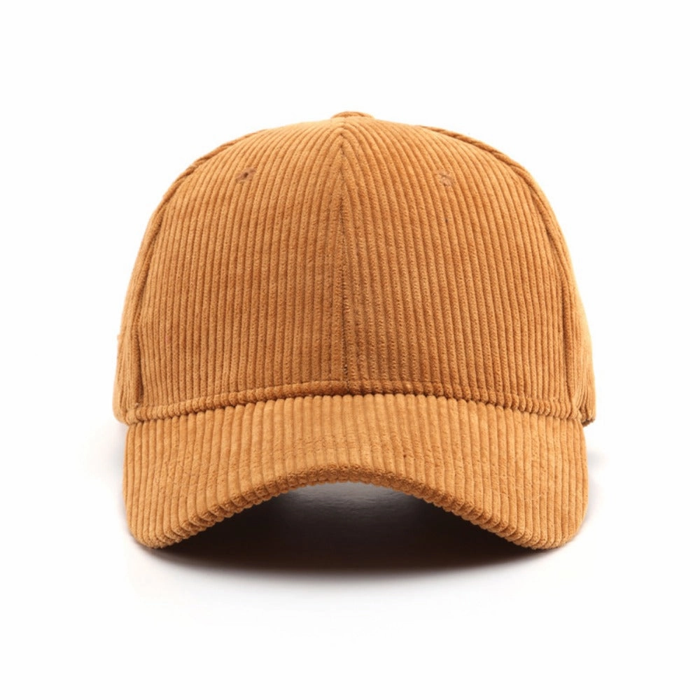 Wholesale Autumn and Winter Corduroy Solid Color Curved Brim Baseball Cap