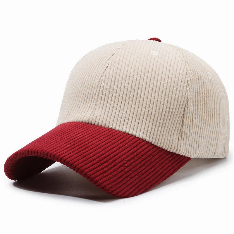 Wholesale Autumn and Winter Corduroy Solid Color Fashionable Warm Curved Brim Hat