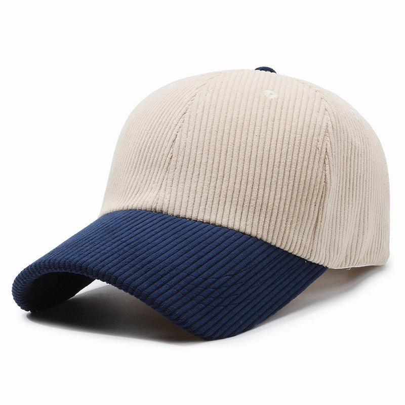 Wholesale Autumn and Winter Corduroy Solid Color Fashionable Warm Curved Brim Hat