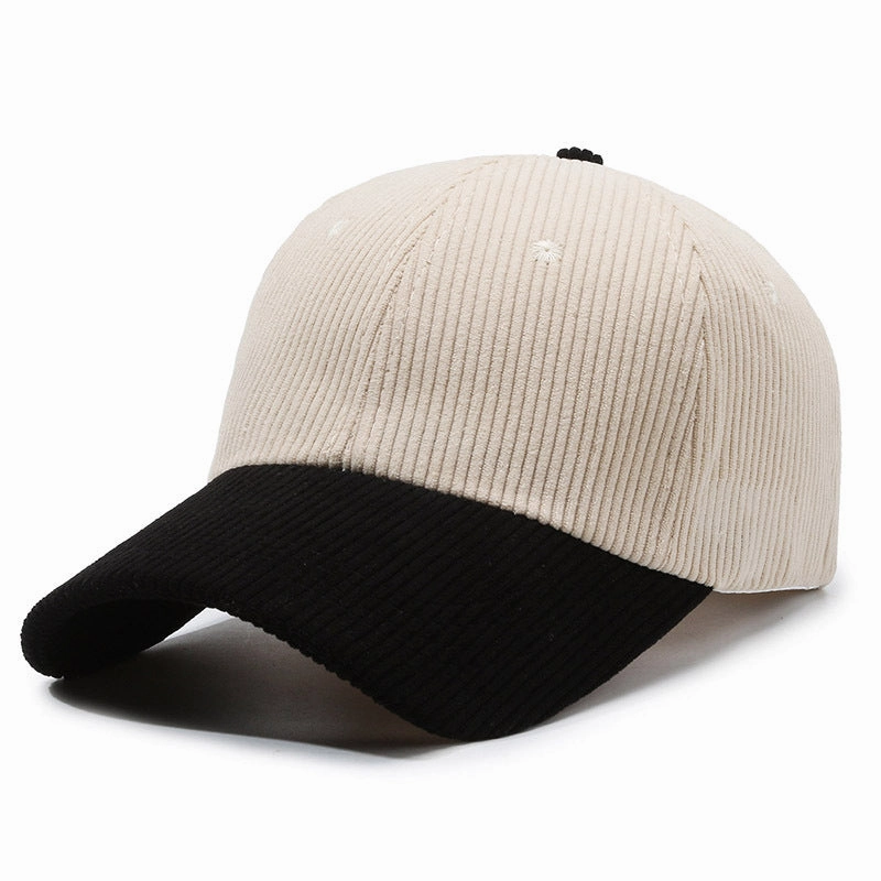 Wholesale Autumn and Winter Corduroy Solid Color Fashionable Warm Curved Brim Hat