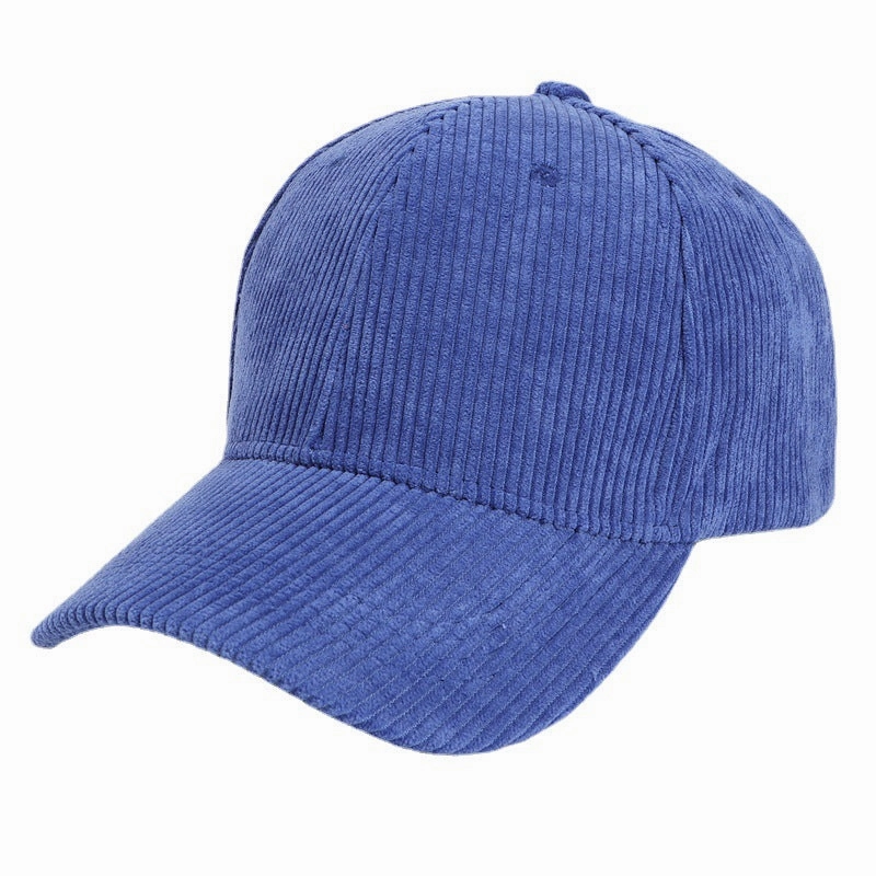Wholesale Autumn and Winter Corduroy Solid Color Fashionable Warm Curved Brim Hat