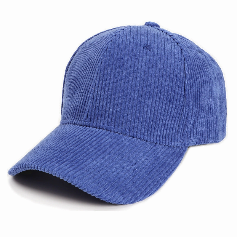 Wholesale Autumn and Winter Corduroy Solid Color Fashionable Warm Curved Brim Hat