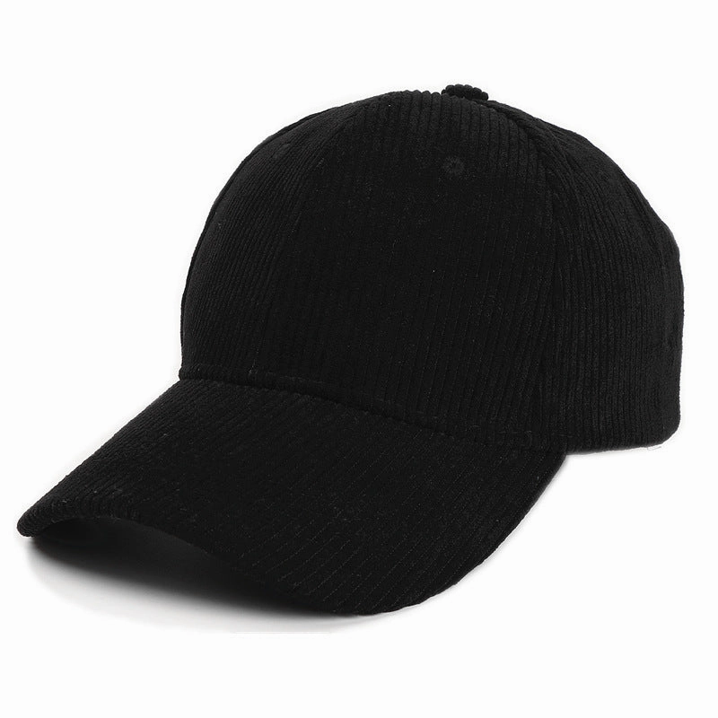 Wholesale Autumn and Winter Corduroy Solid Color Fashionable Warm Curved Brim Hat