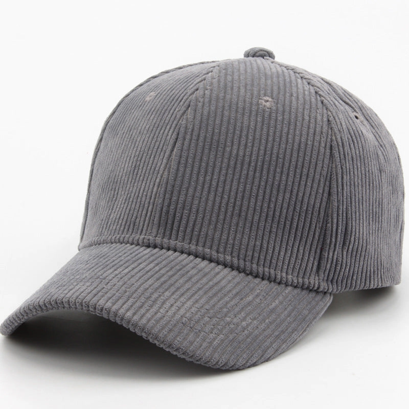 Wholesale Autumn and Winter Corduroy Stick Solid Color Retro Casual Warm Hat