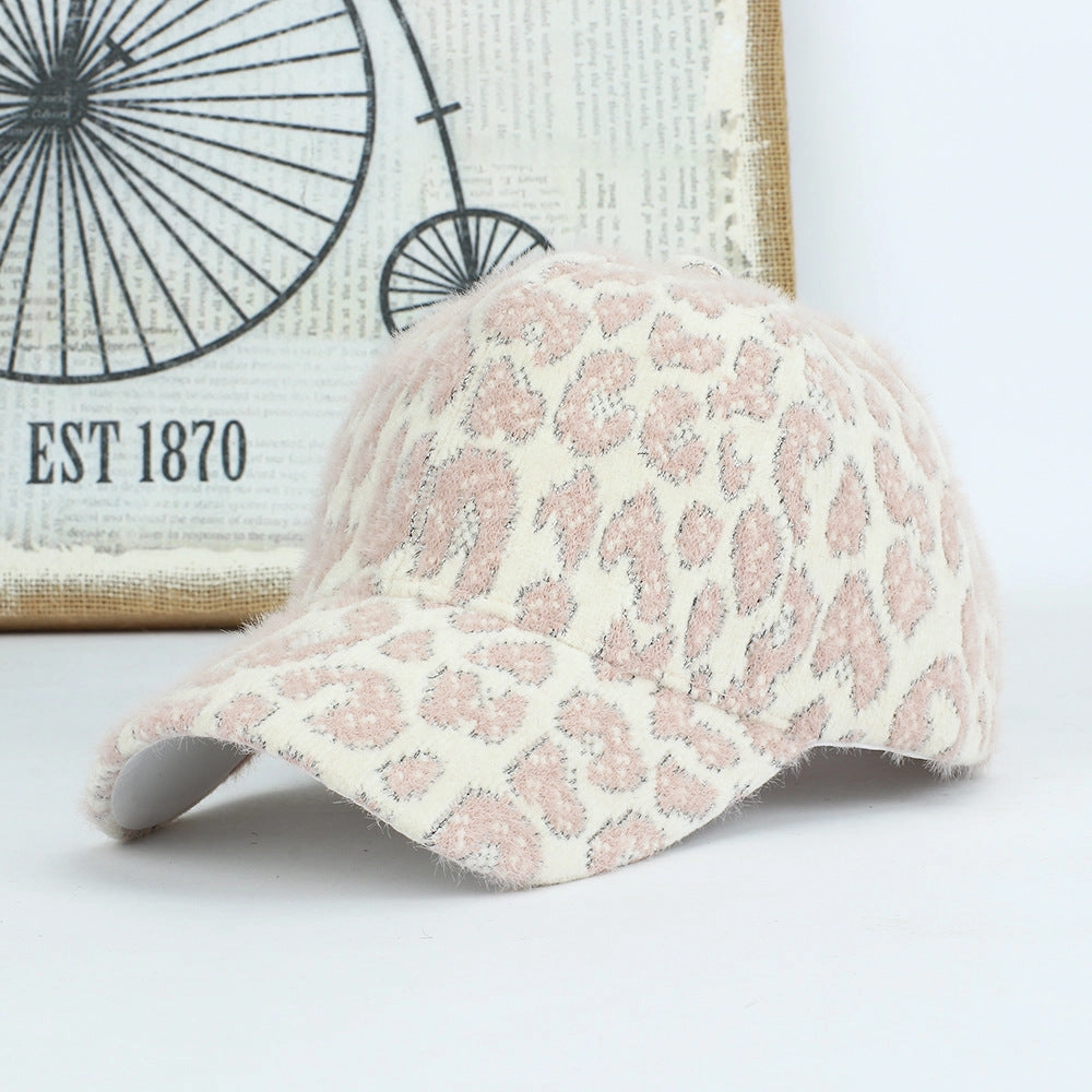 Wholesale Autumn and Winter Leopard Print Fashion Love Men and Women Warm Caps