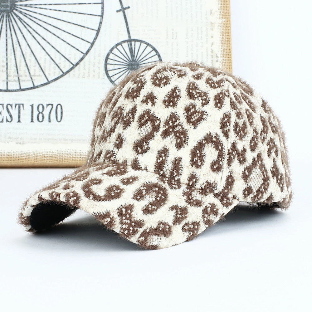 Wholesale Autumn and Winter Leopard Print Fashion Love Men and Women Warm Caps