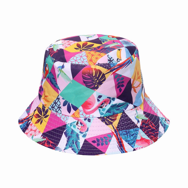 Wholesale Aztec Polyester Floral Print Bucket Hat