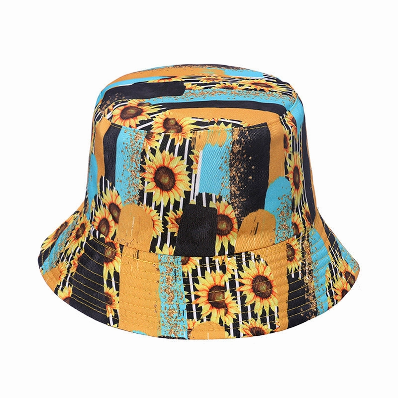Wholesale Aztec Polyester Floral Print Bucket Hat