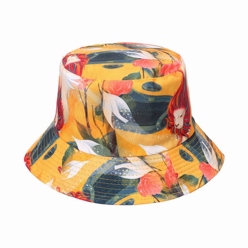 Wholesale Aztec Polyester Floral Print Bucket Hat