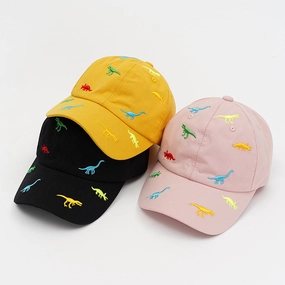 Wholesale Baby Cute Embroidered Dinosaur Baseball Cap Kids Hat