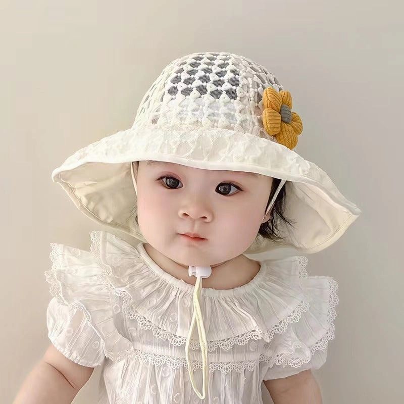 Wholesale Baby Thin Large Brim Sun Protection Breathable Fisherman Hat