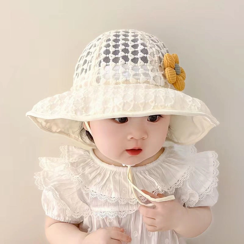 Wholesale Baby Thin Large Brim Sun Protection Breathable Fisherman Hat
