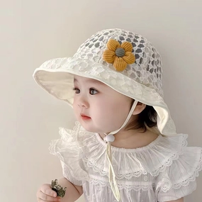 Wholesale Baby Thin Large Brim Sun Protection Breathable Fisherman Hat