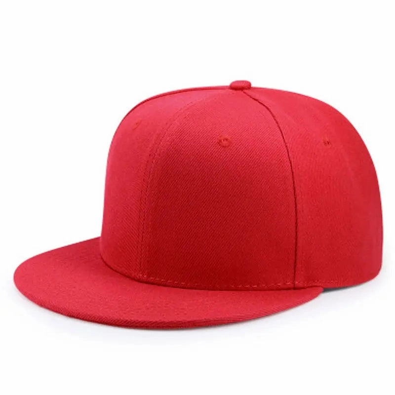 Wholesale Back Closure Full Wrap Fashion Solid Color Flat Brim Baseball Cap