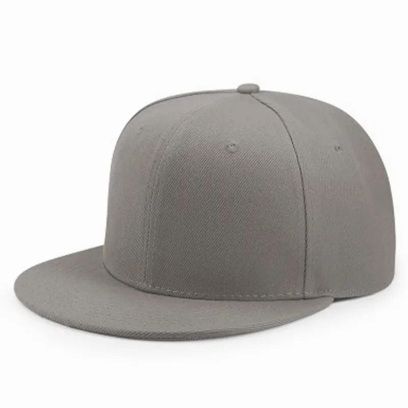 Wholesale Back Closure Full Wrap Fashion Solid Color Flat Brim Baseball Cap