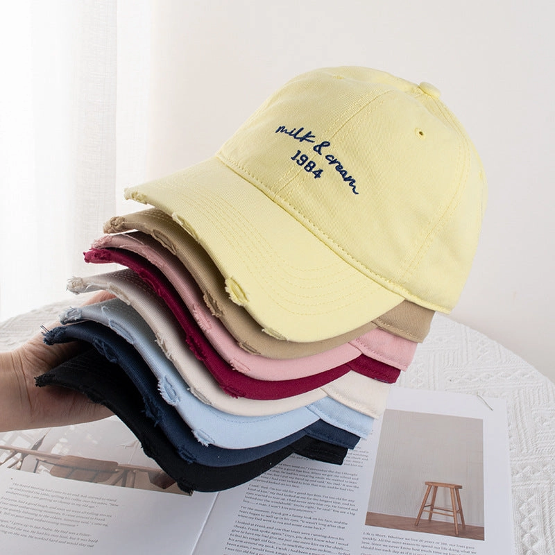 Wholesale Baseball Cap Simple Face Shown Small Wide-brimmed Soft-top Hat