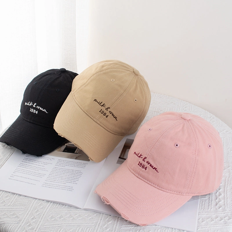 Wholesale Baseball Cap Simple Face Shown Small Wide-brimmed Soft-top Hat