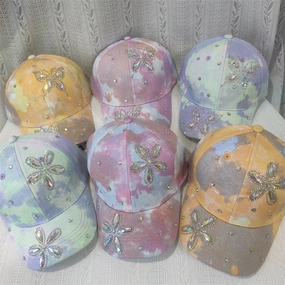 Wholesale Big Kids Flower Butterfly Baseball Cap