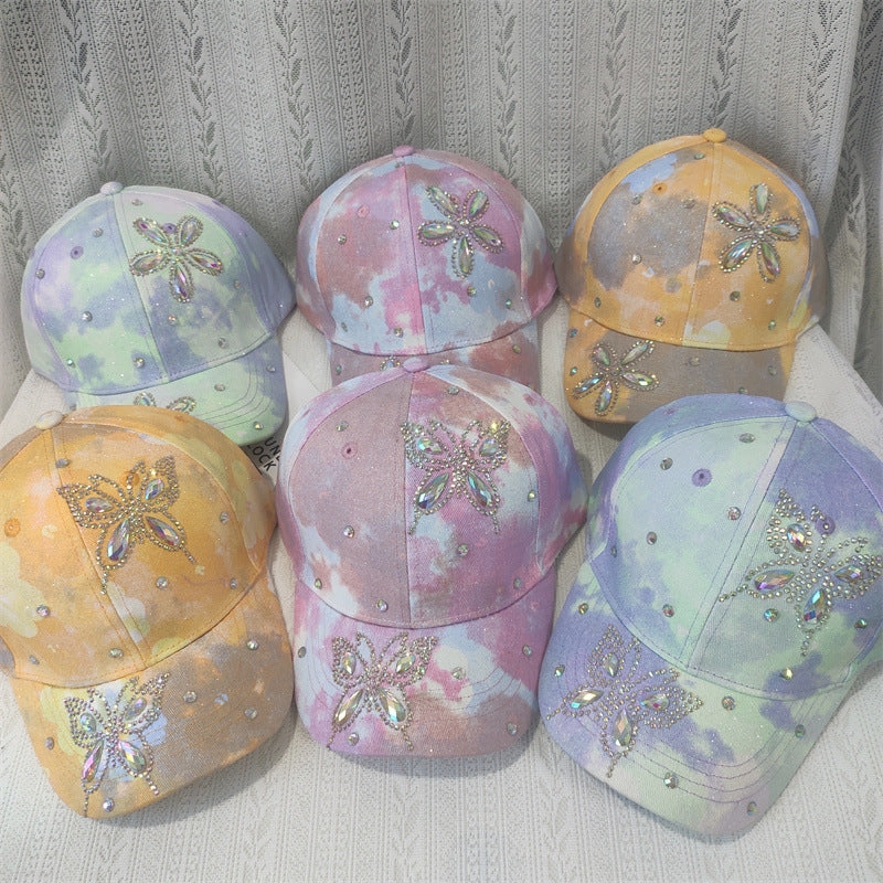 Wholesale Big Kids Flower Butterfly Baseball Cap