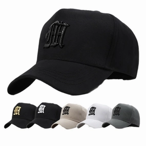 Wholesale Black large head circumference men's high top baseball cap