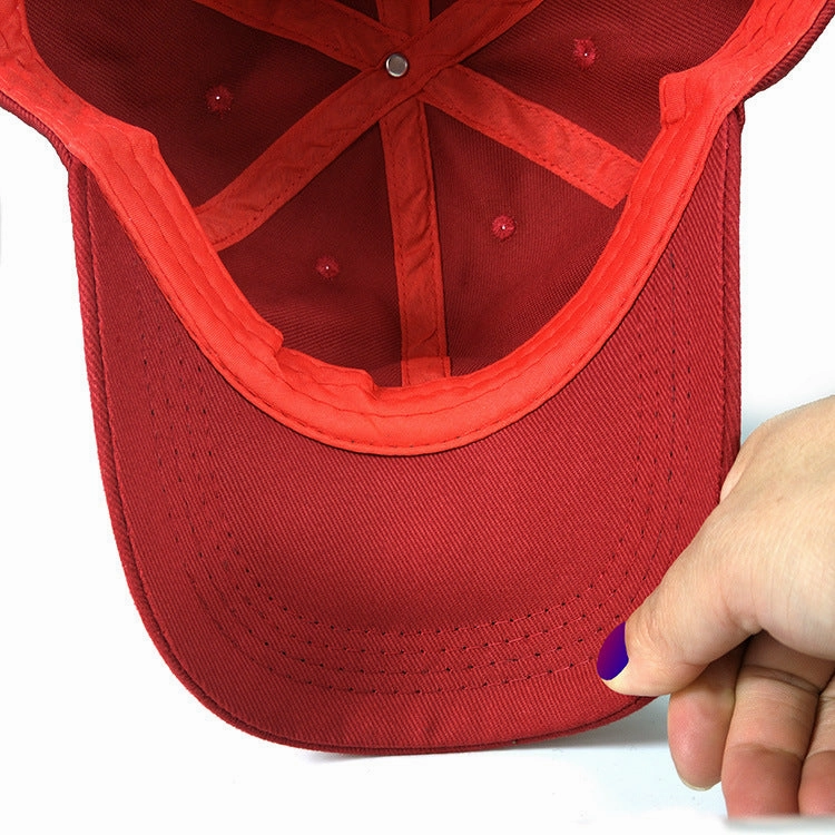 Wholesale Blank Light Plate Simple Cotton Soft Top Adjustable Baseball Cap