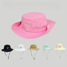 Wholesale Bow Summer Sun Protection Bucket Hat
