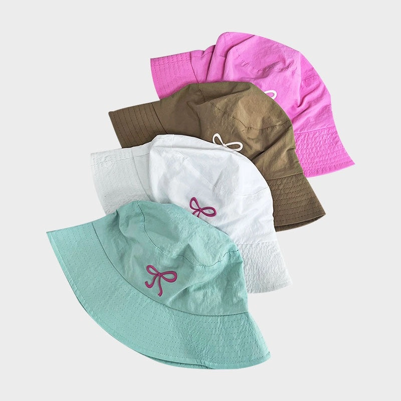 Wholesale Bow Summer Sun Protection Bucket Hat