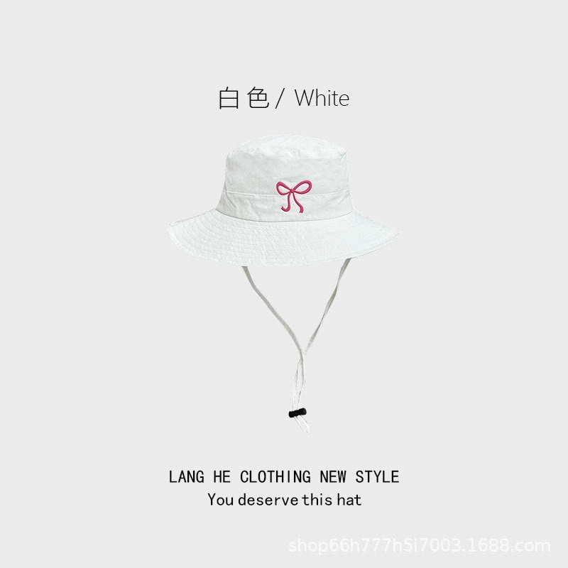 Wholesale Bow Summer Sun Protection Bucket Hat