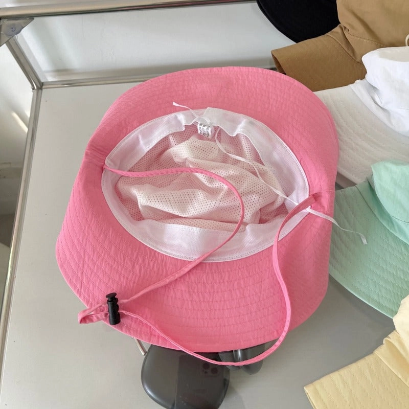 Wholesale Bow Windproof Rope Quick-drying Mountaineering Bucket Hat