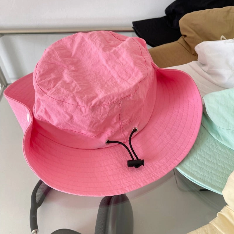 Wholesale Bow Windproof Rope Quick-drying Mountaineering Bucket Hat