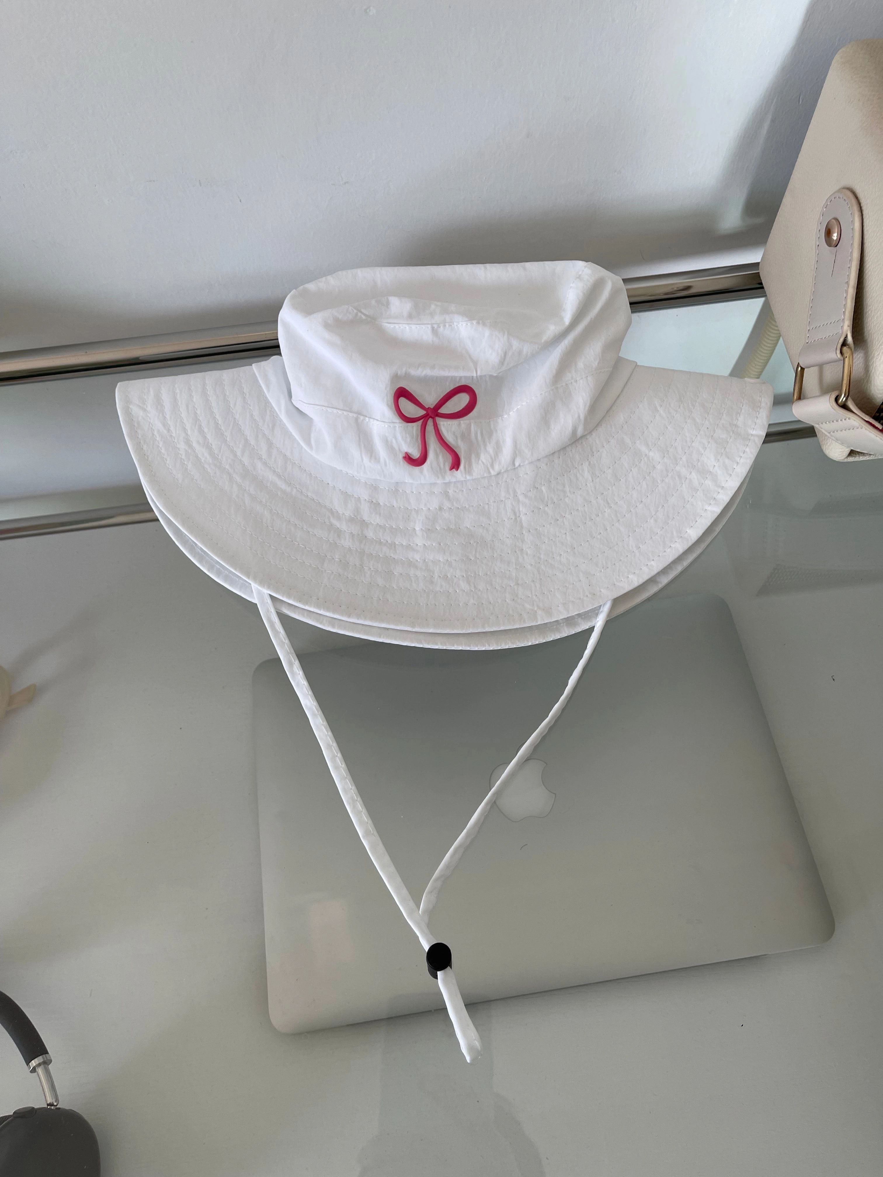 Wholesale Bow Windproof Rope Quick-drying Mountaineering Bucket Hat