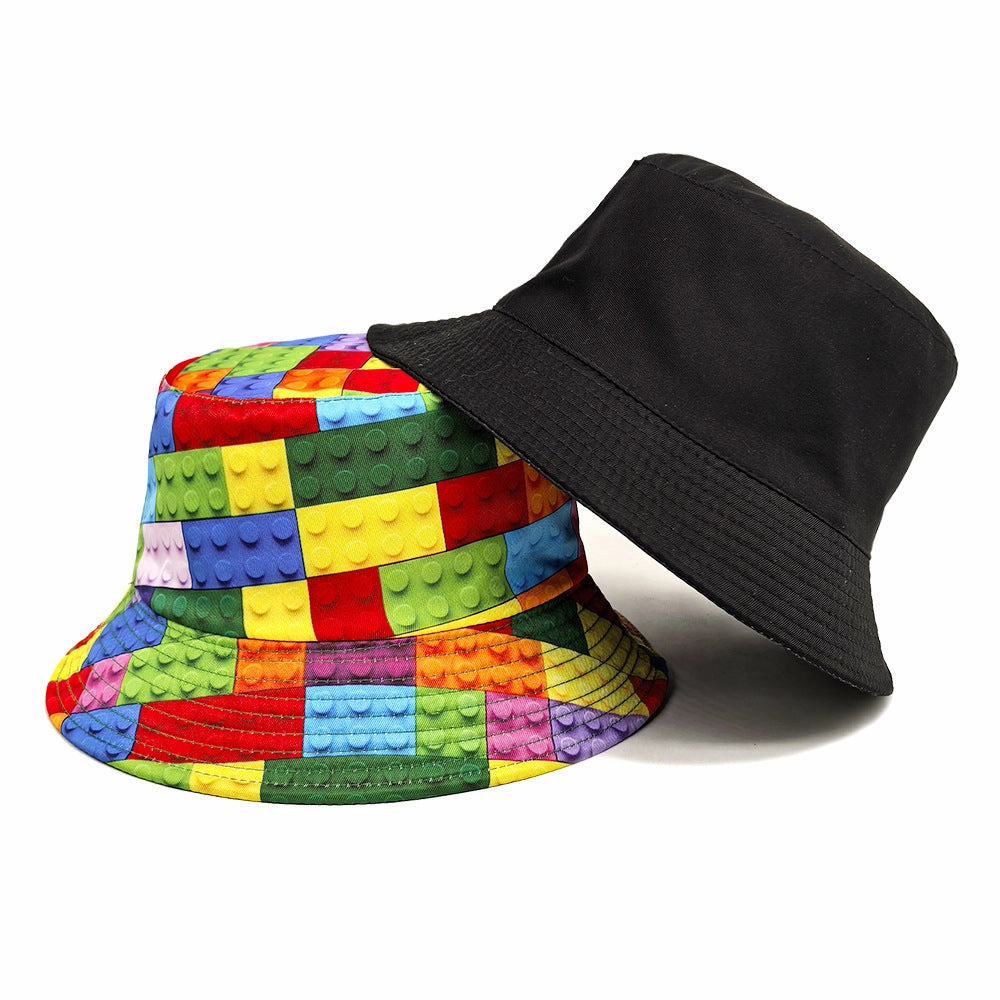 Wholesale Building Blocks Print Bucket Hat
