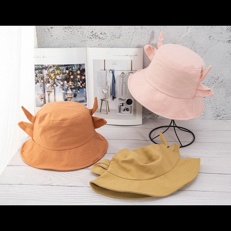 Wholesale Calf Horn Versatile Fashion Cow Pattern Bucket Hat