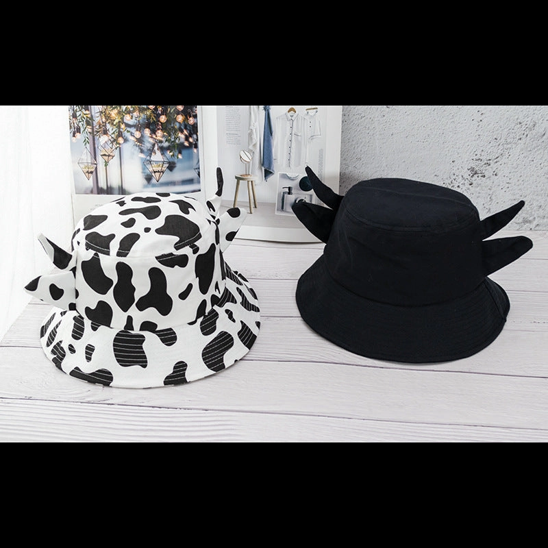 Wholesale Calf Horn Versatile Fashion Cow Pattern Bucket Hat