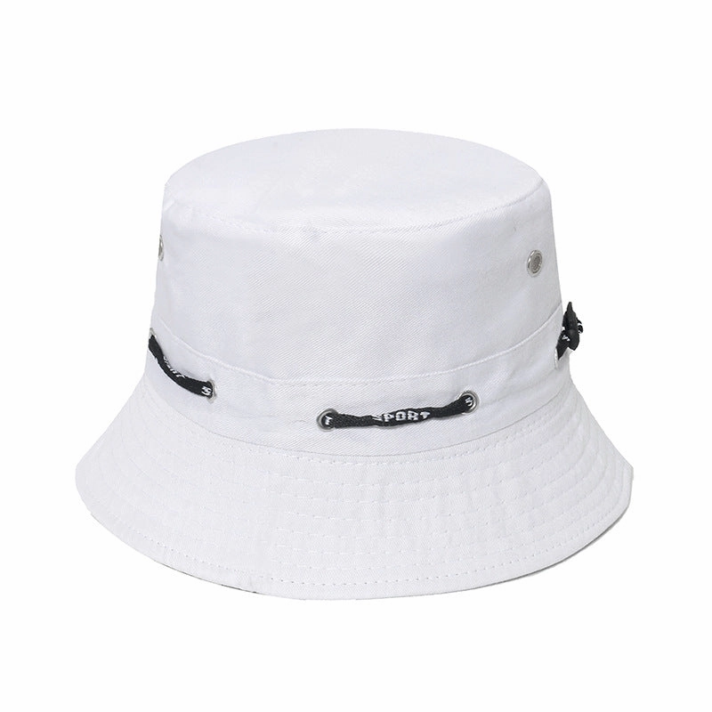 Wholesale Camouflage Drawstring Outdoor Mountaineering Travel Sunshade Polyester Fisherman Hat