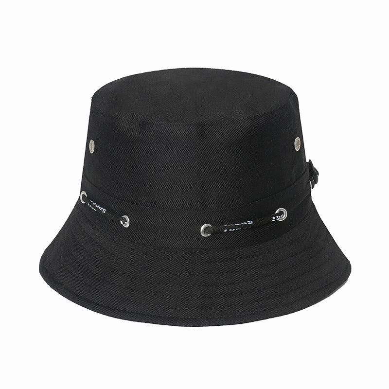 Wholesale Camouflage Drawstring Outdoor Mountaineering Travel Sunshade Polyester Fisherman Hat