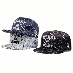 Wholesale Camouflage Street Embroidery Lettering Flat Brim Baseball Cap