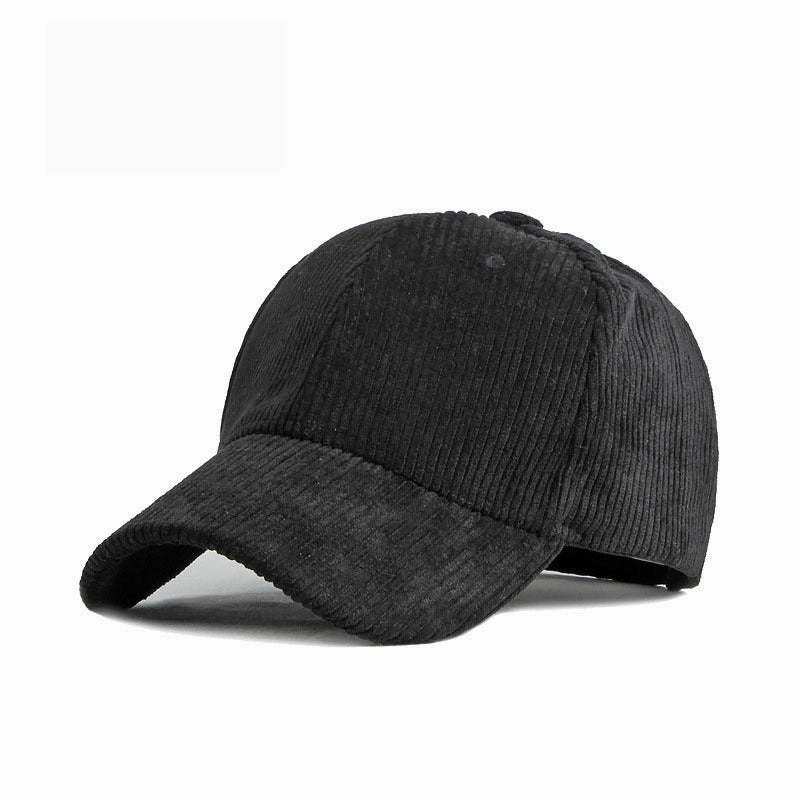 Wholesale Candy Colored Corduroy Autumn and Winter Warm Pure Cotton Fashionable Sun Shading Baseball Cap