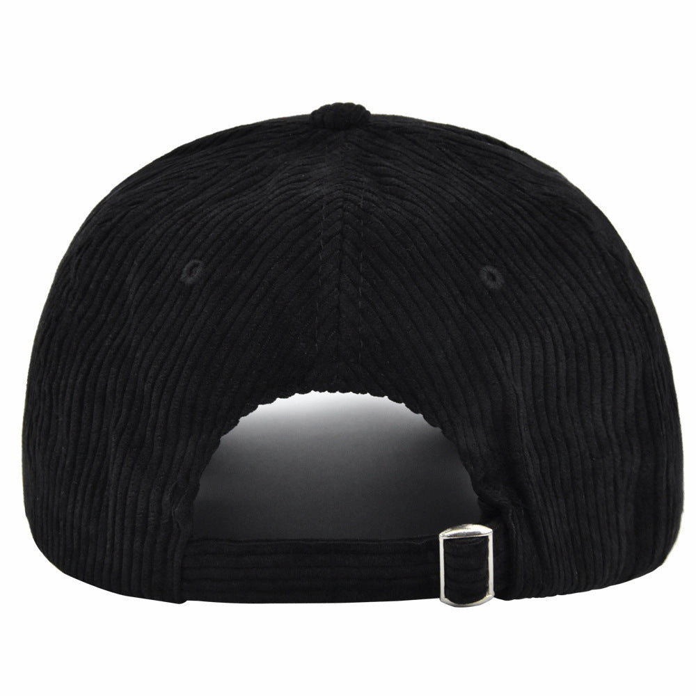 Wholesale Candy Colored Corduroy Autumn and Winter Warm Pure Cotton Fashionable Sun Shading Baseball Cap