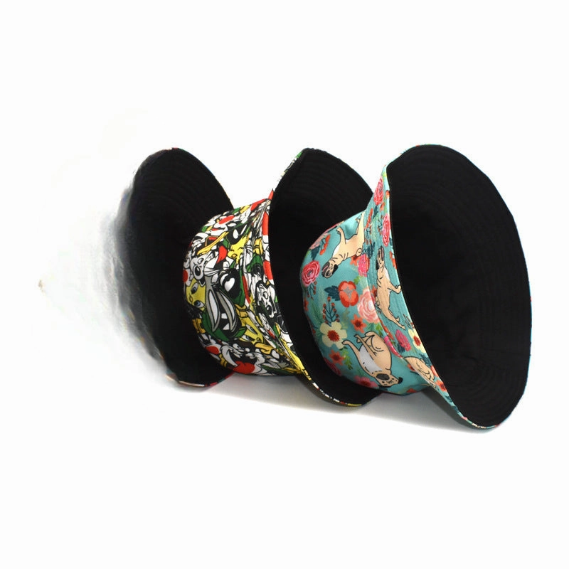 Wholesale Cartoon Football Print Outdoor Leisure Bucket Hat