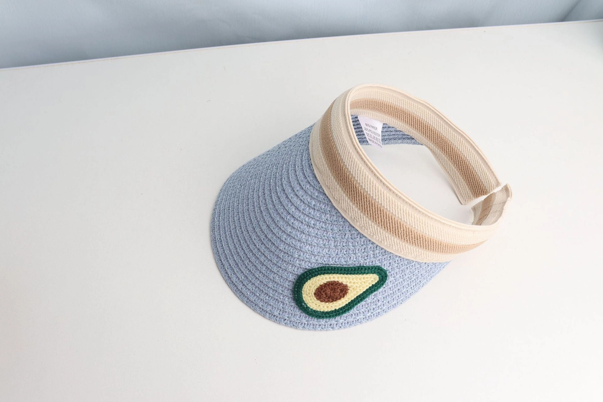 Wholesale Cartoon Fruit Hairpin Straw Braided Children's Empty Hat