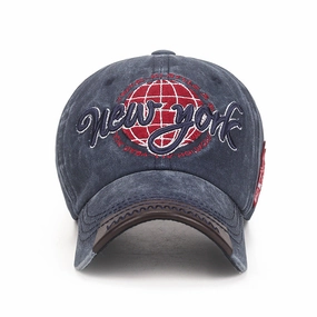 Wholesale Casual Adjustable Soft Top Washed Distressed Baseball Cap