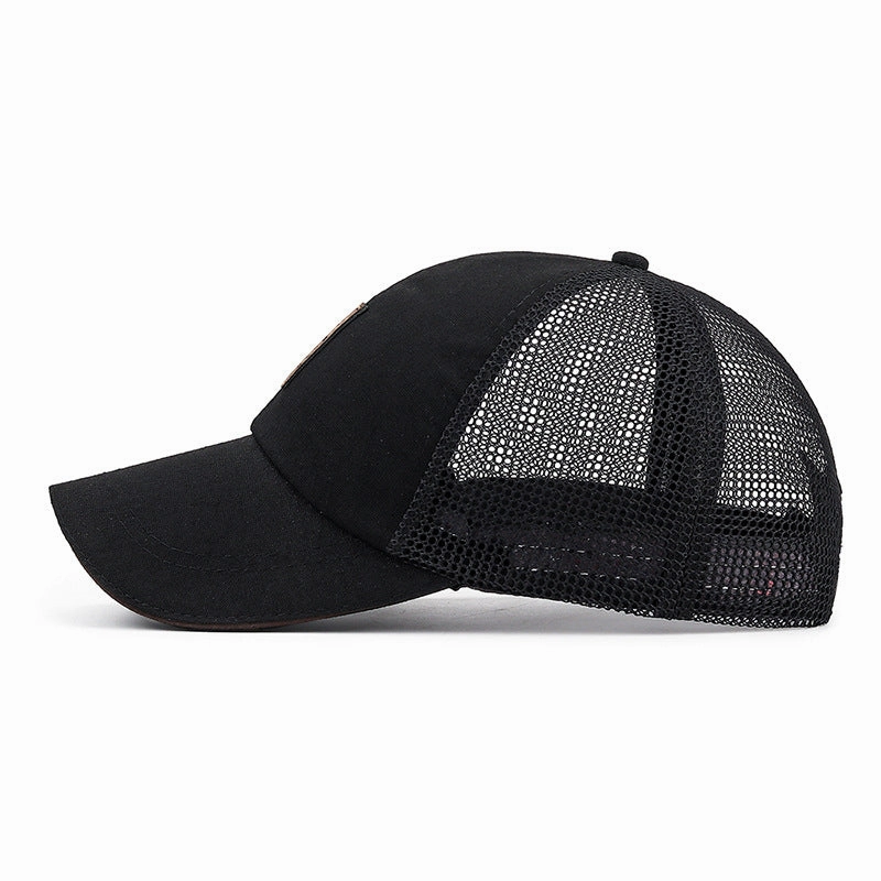 Wholesale Casual Breathable Sun Visor Half Mesh Baseball Cap