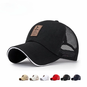 Wholesale Casual Breathable Sun Visor Half Mesh Baseball Cap