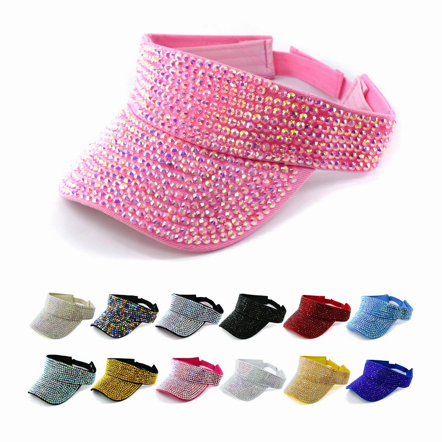 Wholesale Casual rhinestone outdoor sunshade hollow top baseball cap