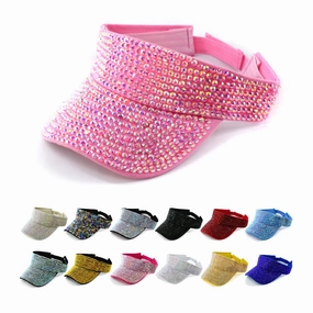 Wholesale Casual rhinestone outdoor sunshade hollow top baseball cap