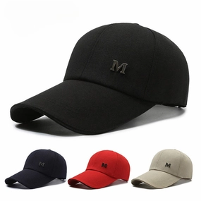 Wholesale casual sun protection canvas extended brim hard top baseball cap